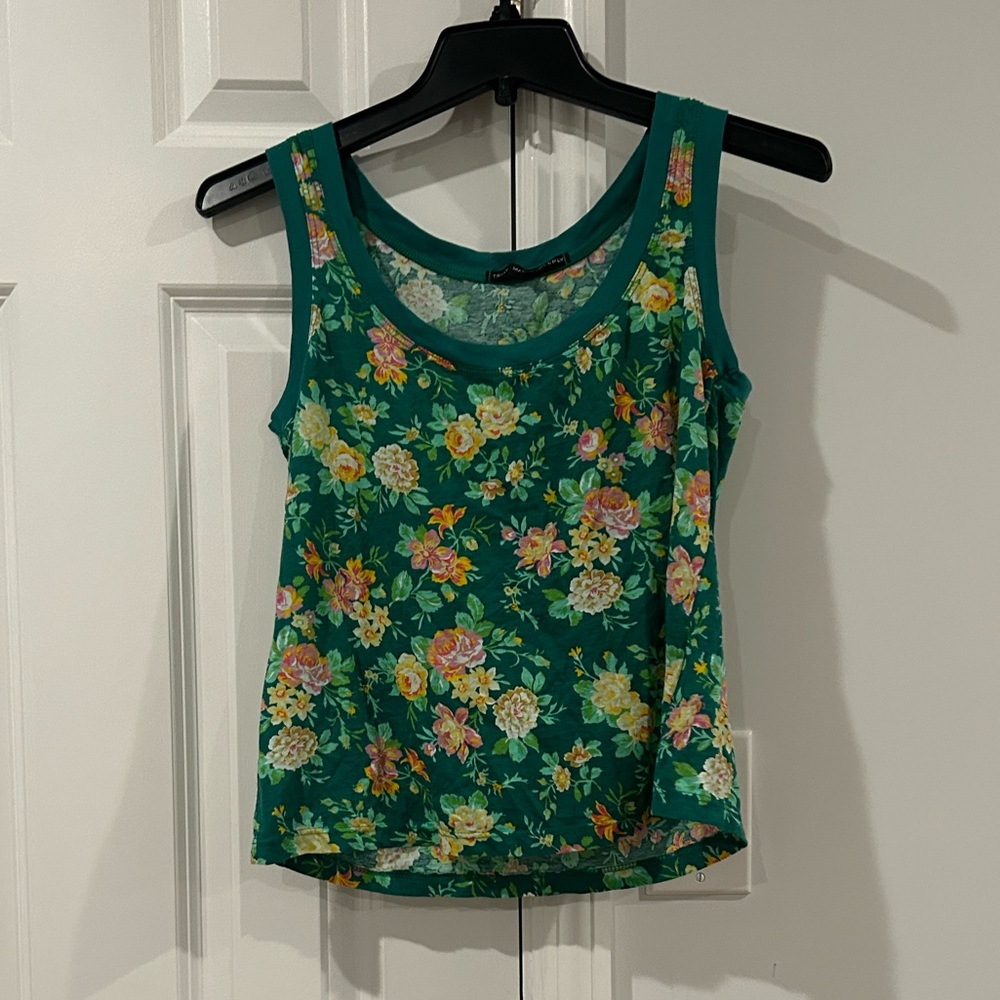 Truly Madly Deeply Floral Cropped Tank Top
